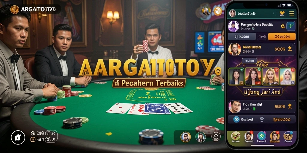 Screenshot gameplay ARGATOTO yang menampilkan suasana poker yang seru.