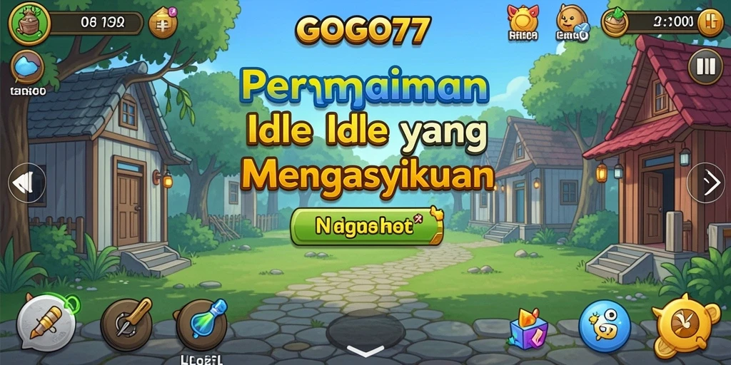Screenshot menunjukkan gameplay seru GOGO77 dengan strategi Idle.