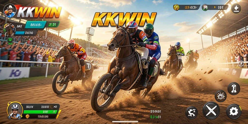Tampilan gameplay KKWIN yang intens dan kompetitif.