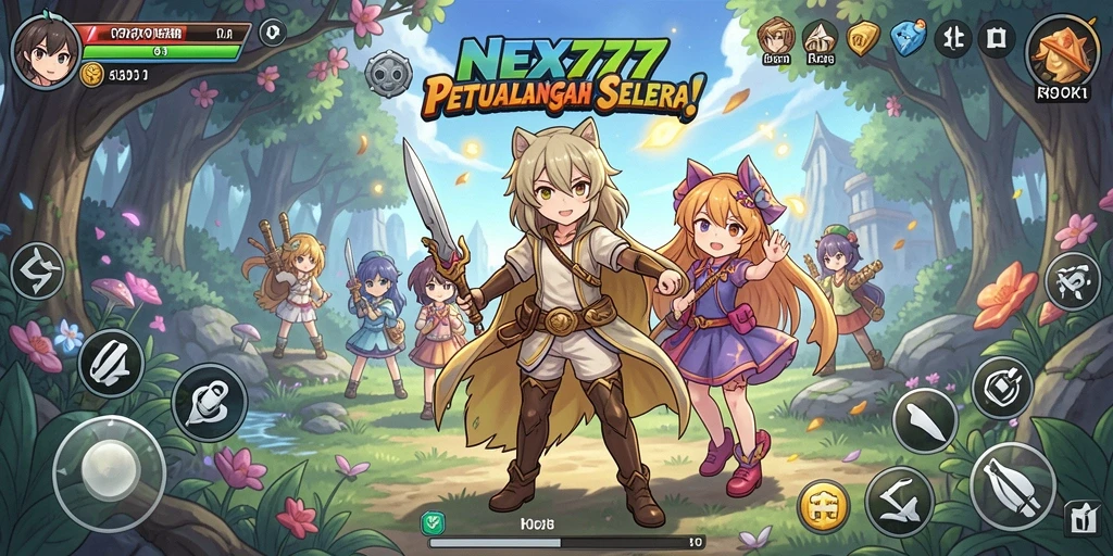 Tampilan menakjubkan dari gameplay Anime di NEX777.