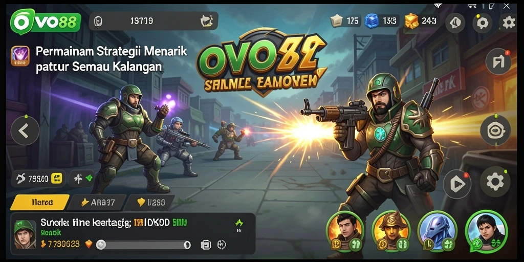 Tampilan strategi OVO88 yang menegangkan dan menarik.