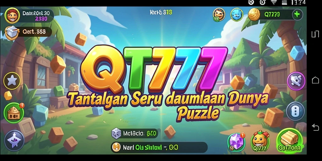 Tangkapan layar gameplay QT777 yang menunjukkan tantangan puzzle yang menarik.