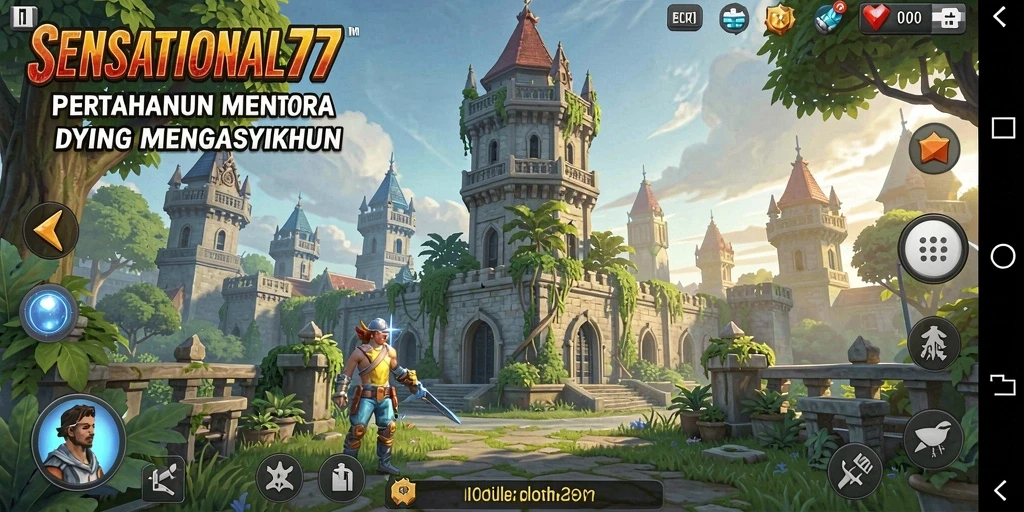 Gameplay menegangkan dalam SENSATIONAL77 saat melawan gelombang musuh.