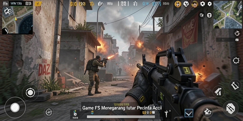 Tampilan gameplay WIN199 dengan adegan aksi yang mendebarkan.